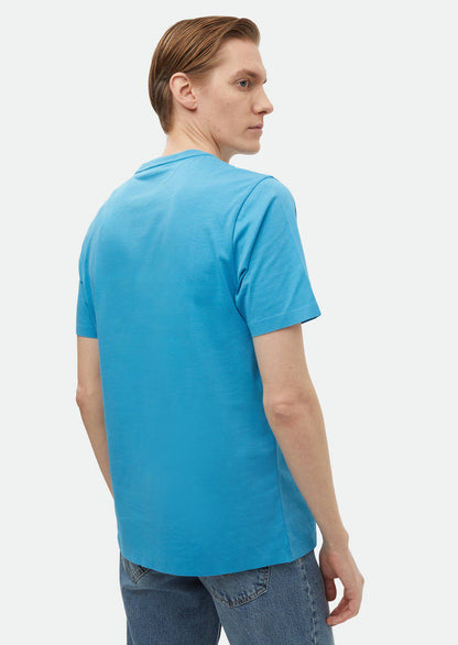 Einfarbiges T-Shirt mit Rundhalsausschnitt aus 100 % Baumwolle