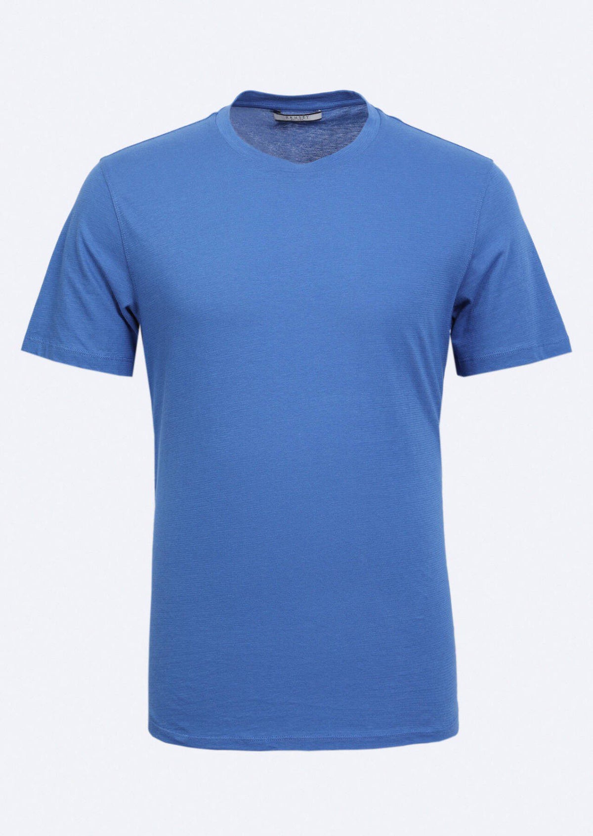 Einfarbiges T-Shirt mit Rundhalsausschnitt aus 100 % Baumwolle