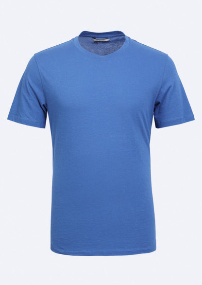 Einfarbiges T-Shirt mit Rundhalsausschnitt aus 100 % Baumwolle