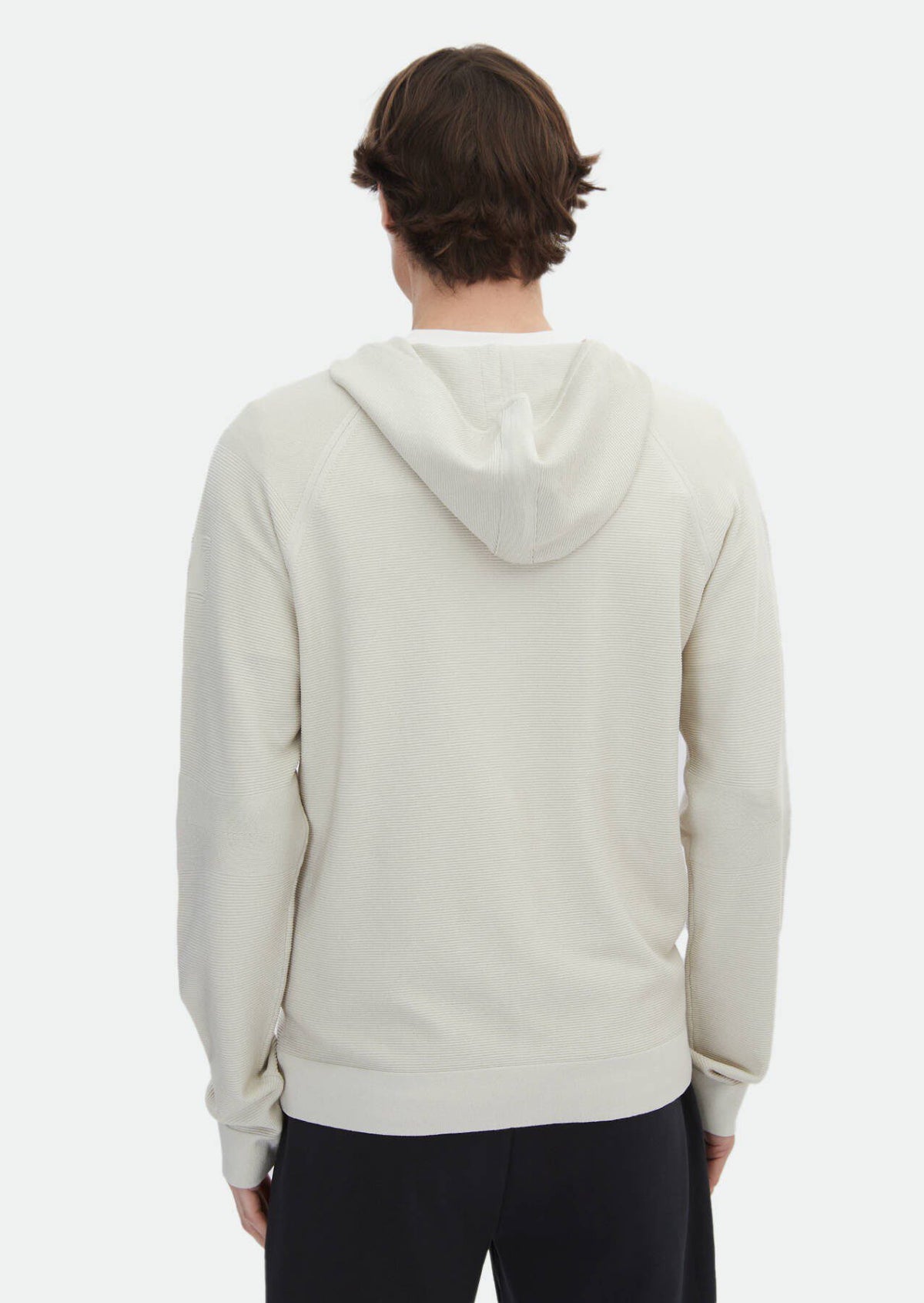 Jacquard-Strickjacke mit Kapuze