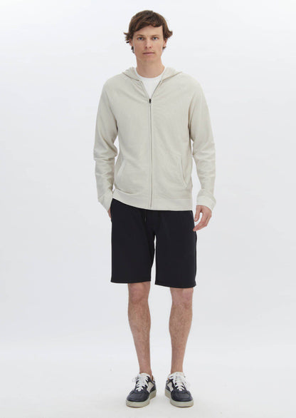 Jacquard-Strickjacke mit Kapuze