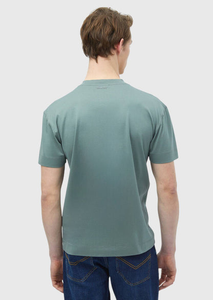 Einfarbiges T-Shirt mit Rundhalsausschnitt aus 100 % Baumwolle