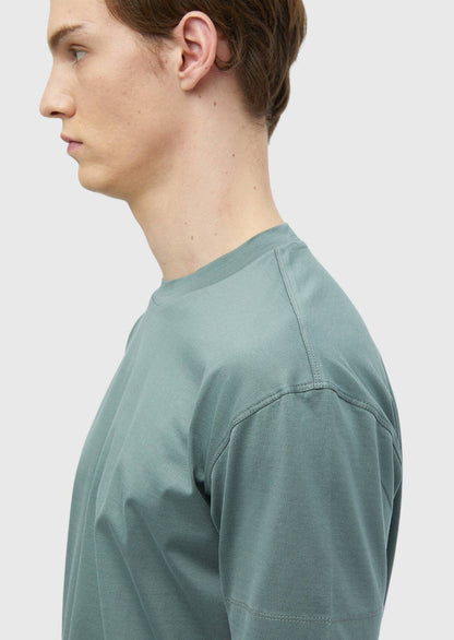 Einfarbiges T-Shirt mit Rundhalsausschnitt aus 100 % Baumwolle