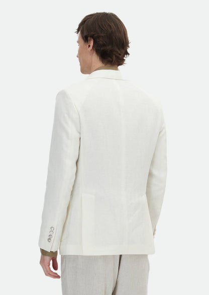 Gemusterte Hemdjacke mit Schulterpartie, schmal geschnitten, aus Baumwollmischgewebe