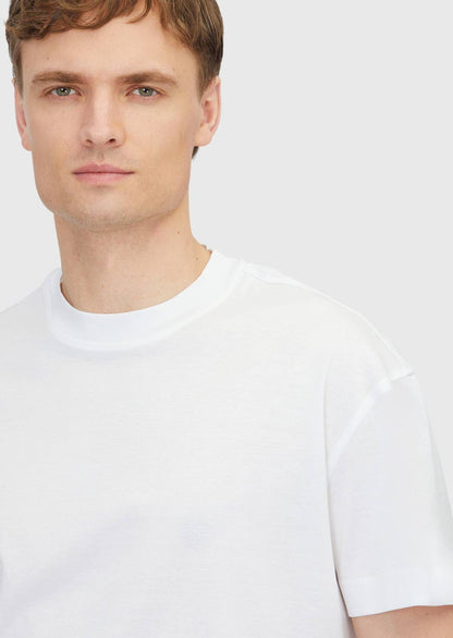 Einfarbiges T-Shirt mit Rundhalsausschnitt aus 100 % Baumwolle