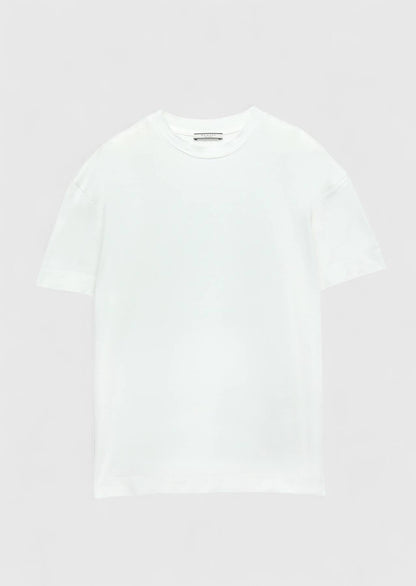 Einfarbiges T-Shirt mit Rundhalsausschnitt aus 100 % Baumwolle
