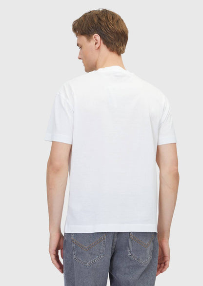 Einfarbiges T-Shirt mit Rundhalsausschnitt aus 100 % Baumwolle