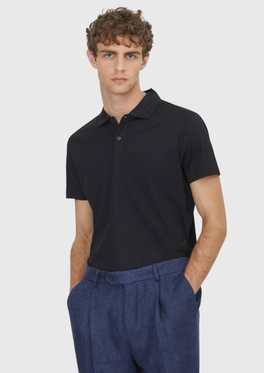 Einfarbiges Polo-Shirt aus 100 % Baumwolle