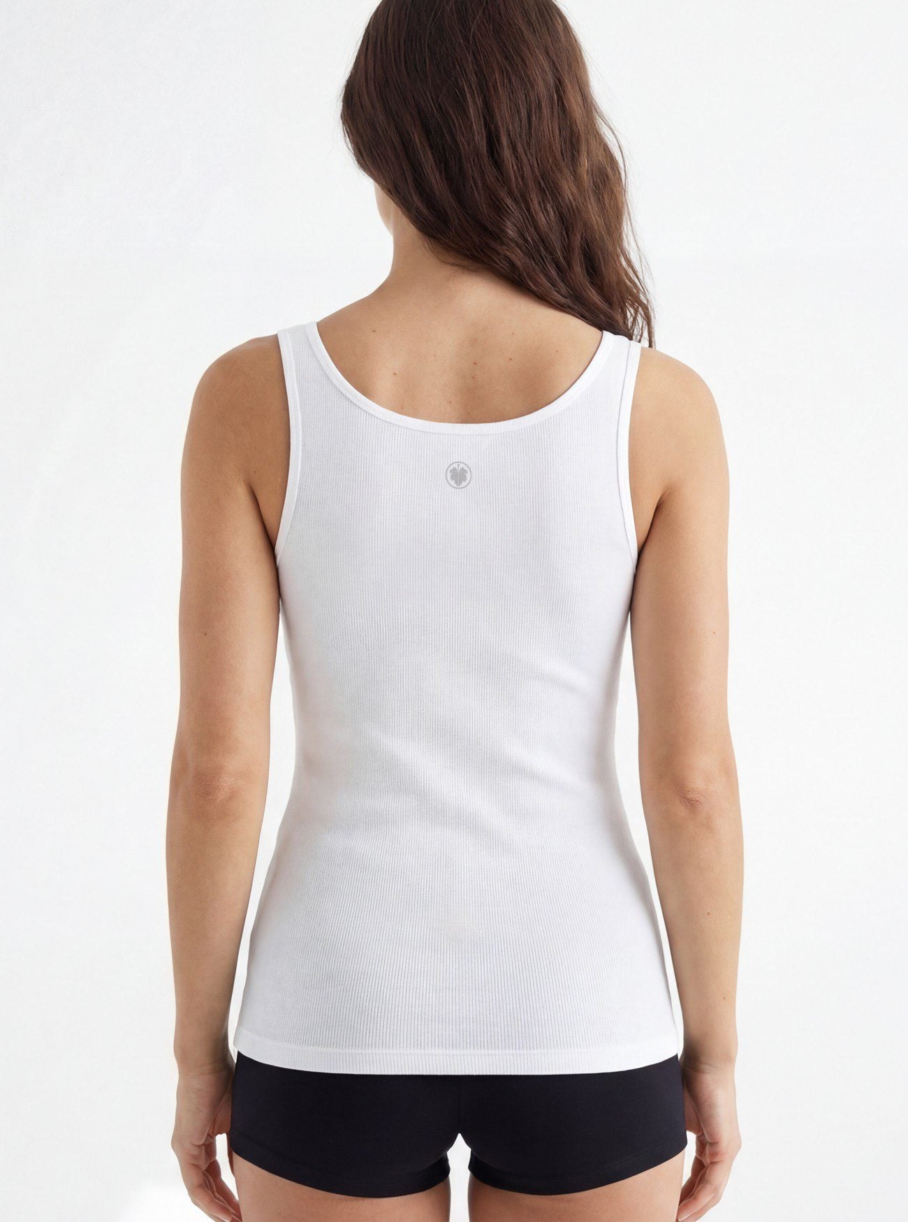 Damen Feinripp Top 1614 - Weiß