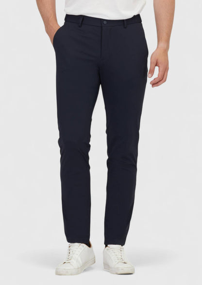 Marineblaue Strick-Jogginghose