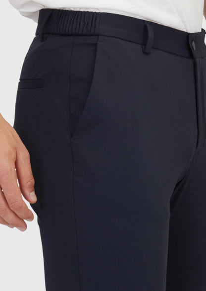 Marineblaue Strick-Jogginghose
