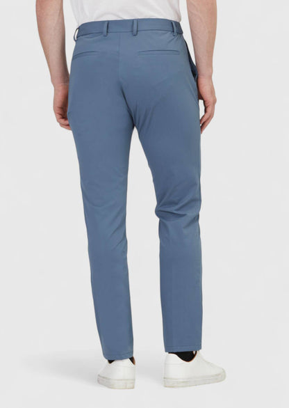 Blaue Strick-Jogginghose in lässiger Passform