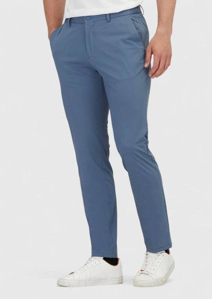 Blaue Strick-Jogginghose in lässiger Passform