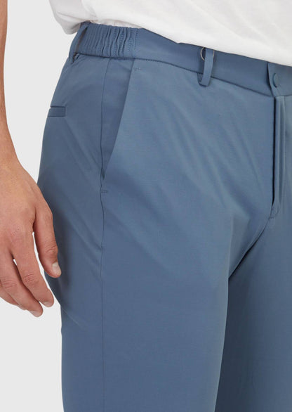 Blaue Strick-Jogginghose in lässiger Passform