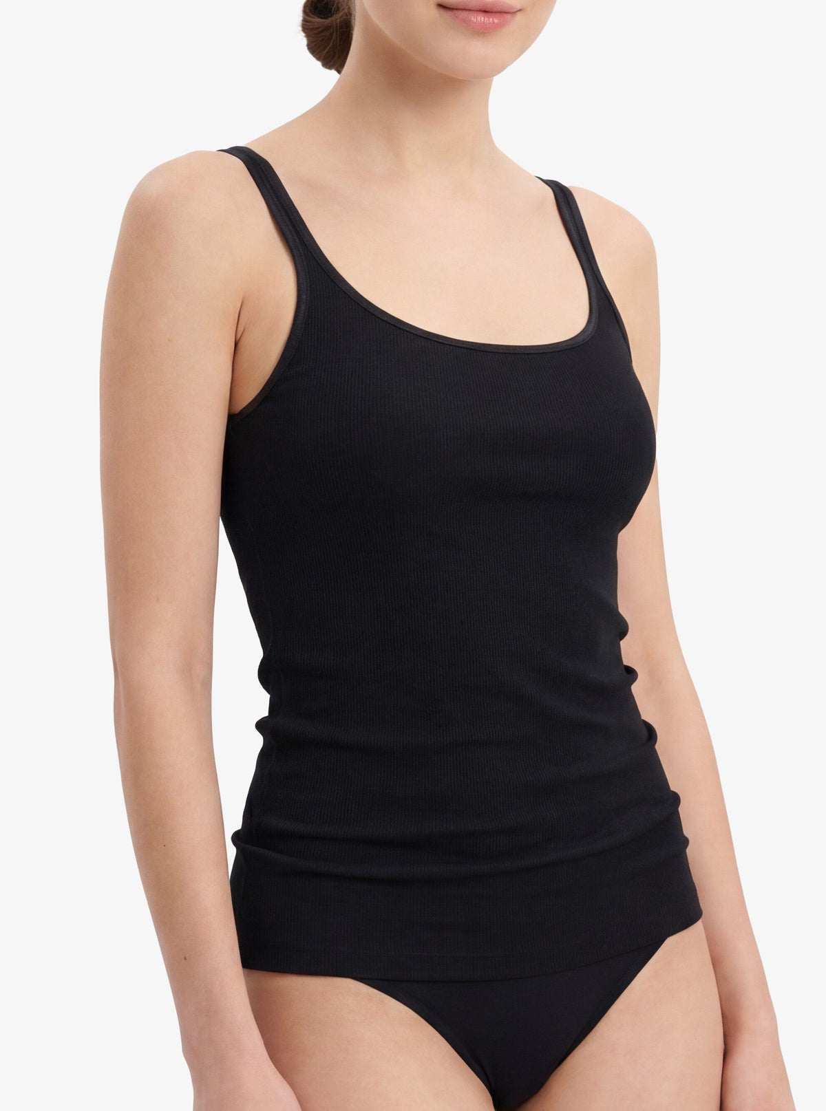Damen Feinripp Weste 1615 - Schwarz