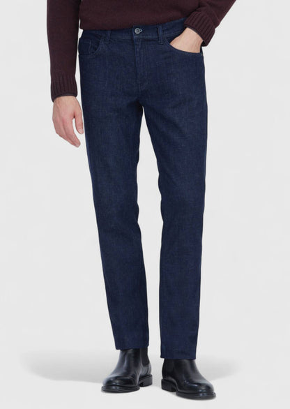 Schmal geschnittene Jeans aus Denim-Baumwollmischung