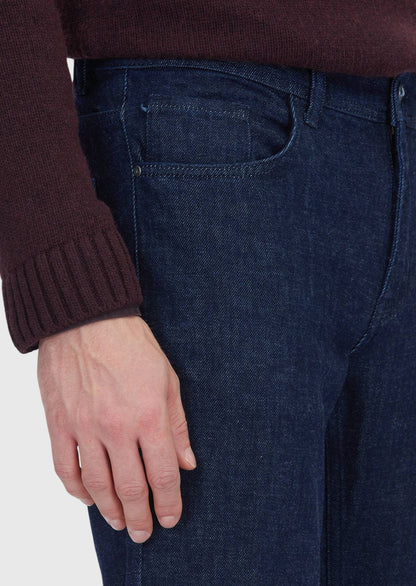 Schmal geschnittene Jeans aus Denim-Baumwollmischung