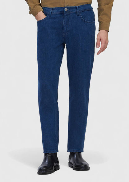 Schmal geschnittene Jeans aus Denim-Baumwollmischung