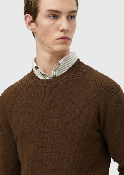 Zimtfarbenes Strickwaren-Sweatshirt
