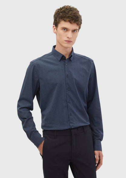 Bedrucktes, lässig geschnittenes Strickhemd