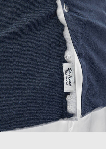 Bedrucktes, lässig geschnittenes Strickhemd