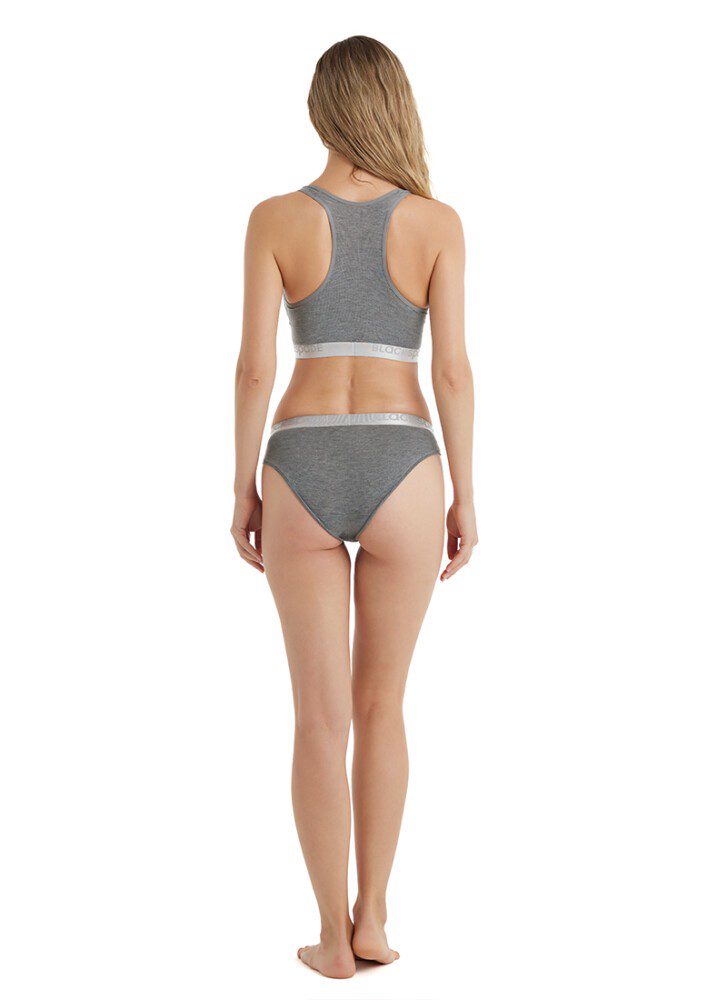 Damen Silber 1620 Slips - Grau Melange