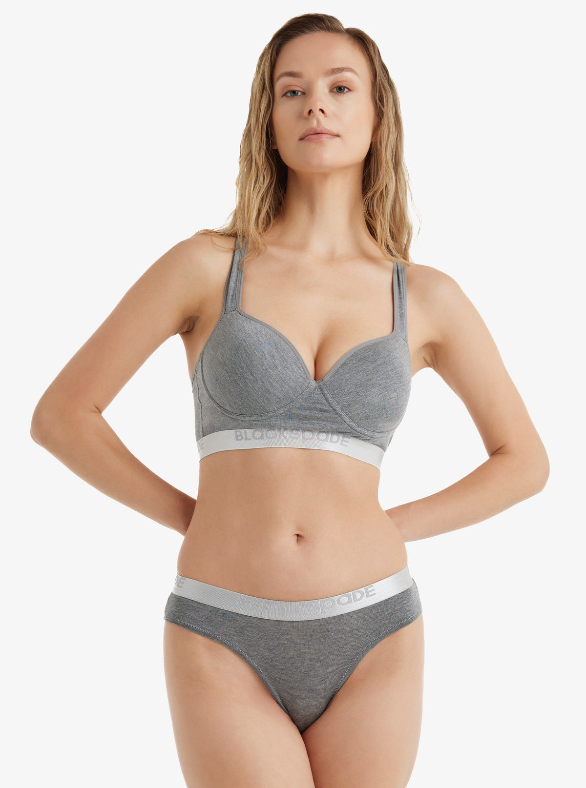 Damen Silber 1620 Slips - Grau Melange
