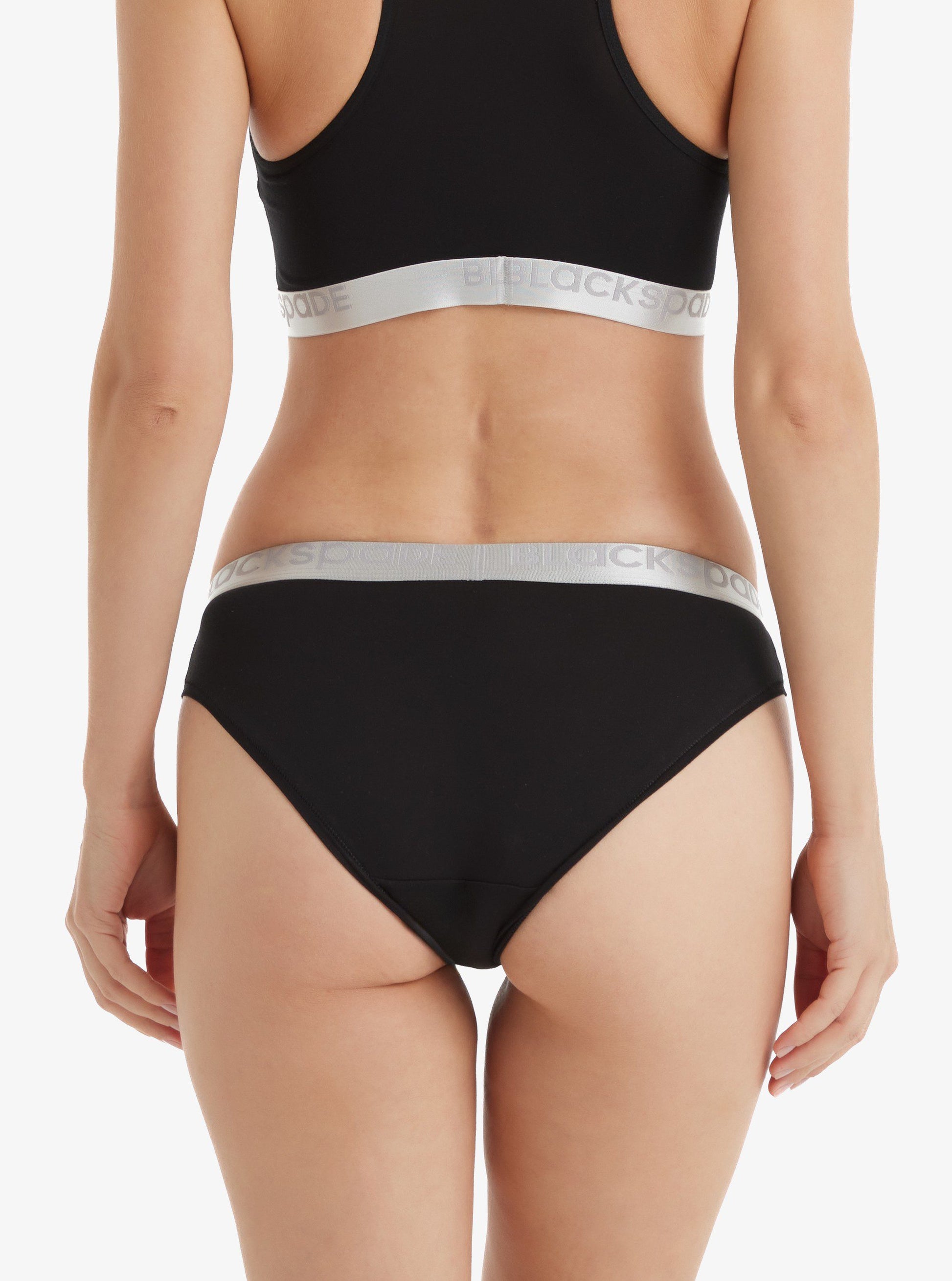 Damen Silber 1620 Slips - Schwarz