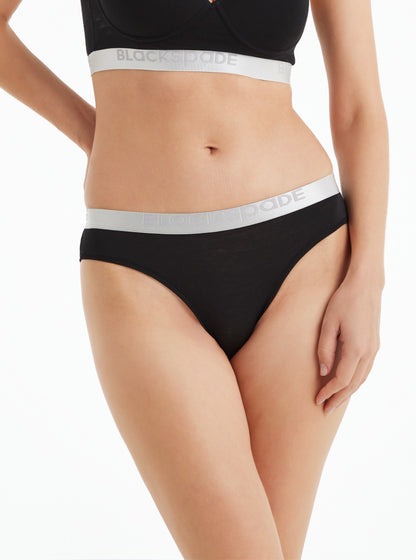 Damen Silber 1620 Slips - Schwarz