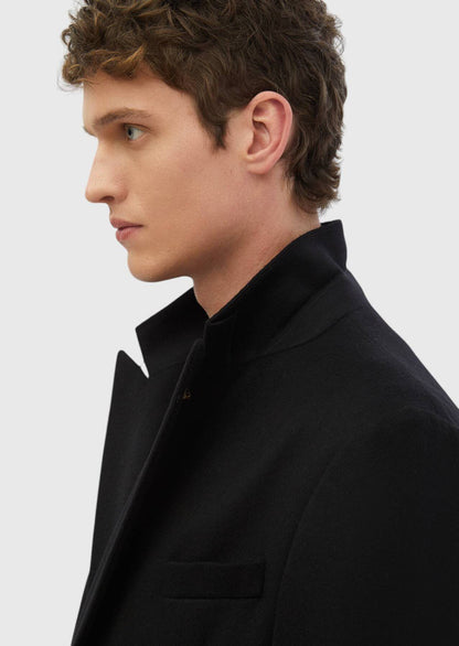 Schlichte, bequeme Jacke aus 100 % Wolle