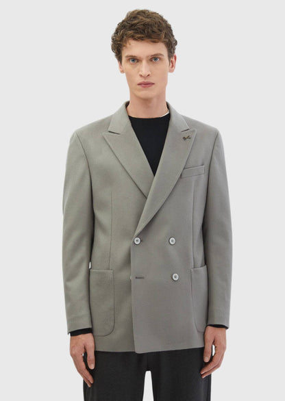 Schlichte, bequeme Jacke aus 100 % Wolle