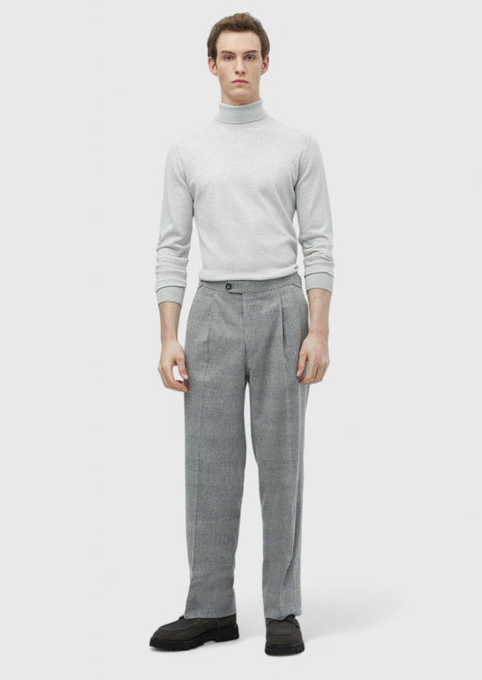 Gewebte Freizeithose aus Wollmischgewebe