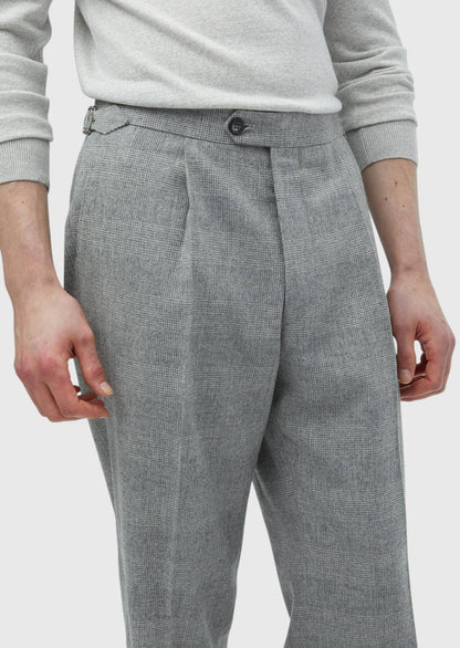 Gewebte Freizeithose aus Wollmischgewebe