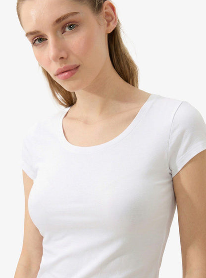 Damen T-Shirt Silber 1622 - Weiß