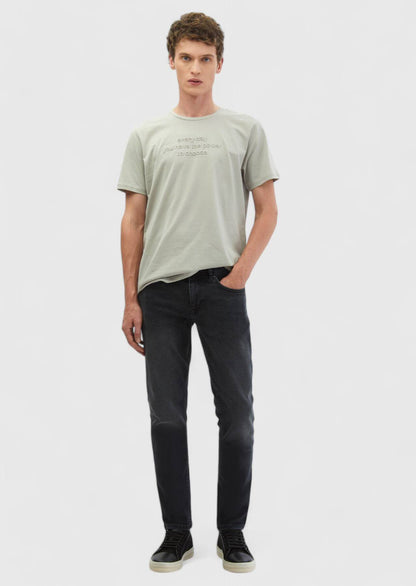 Bedrucktes T-Shirt mit Rundhalsausschnitt aus 100 % Baumwolle