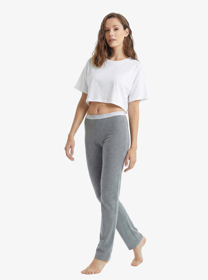 Damen Schlafanzughosen Silber 1625 - Grau Mix