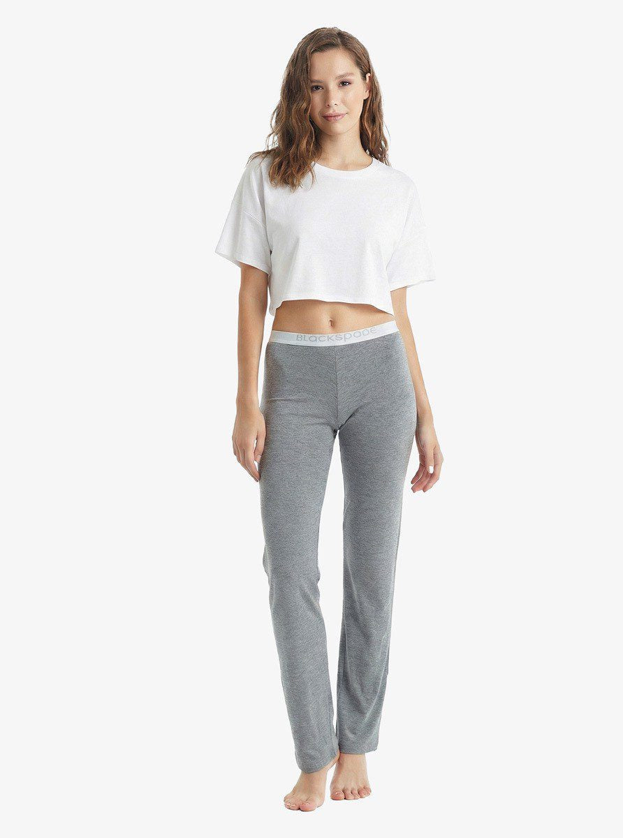 Damen Schlafanzughosen Silber 1625 - Grau Mix