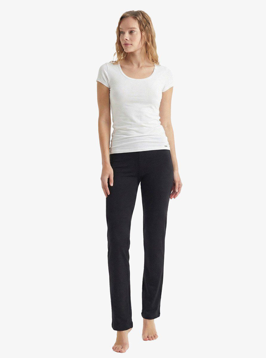 Damen Silber 1625 Schwarze Schlafhose