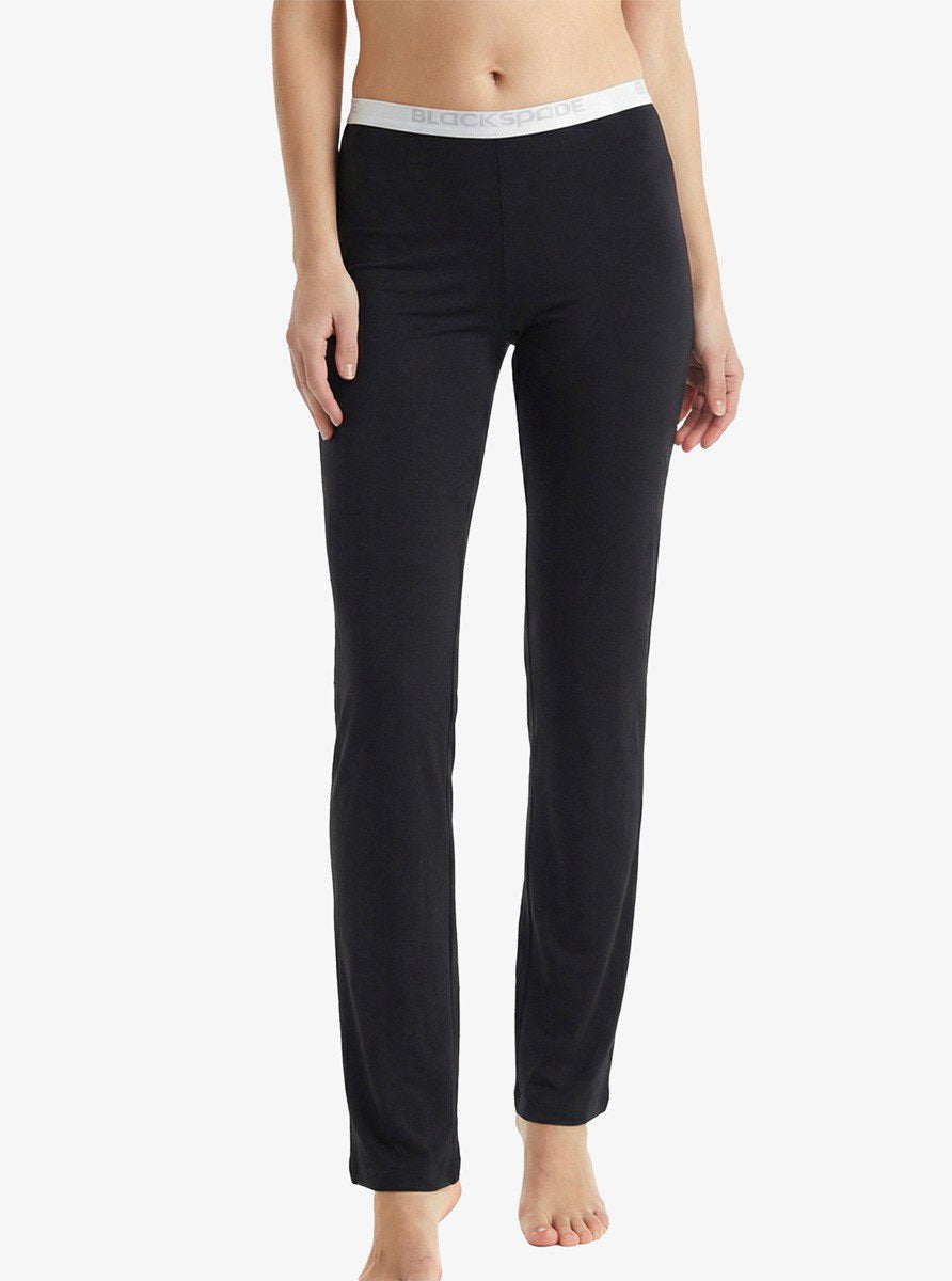 Damen Silber 1625 Schwarze Schlafhose