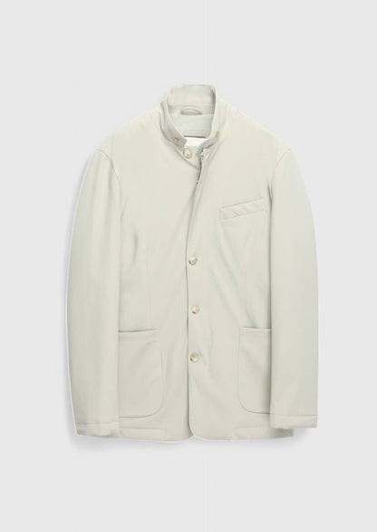 Blazer mit sandfarbenem Besatz