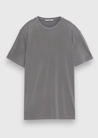 Graues T-Shirt mit Rundhalsausschnitt