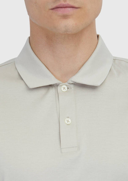 Einfarbiges Polo-Shirt aus Baumwolle