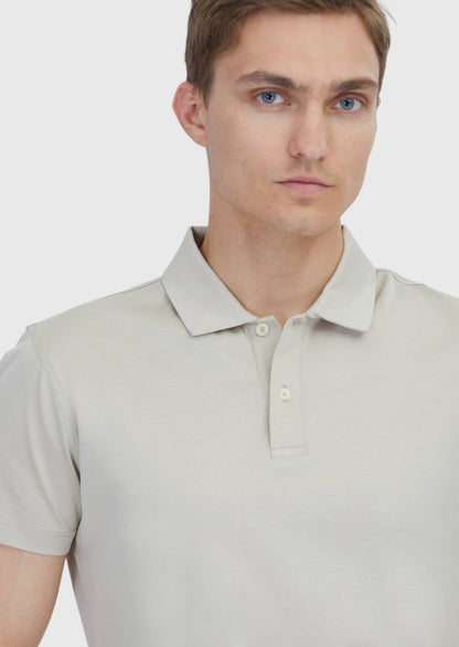 Einfarbiges Polo-Shirt aus Baumwolle