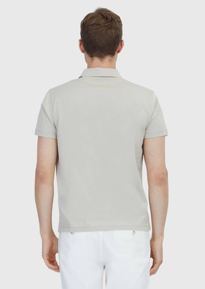 Einfarbiges Polo-Shirt aus Baumwolle