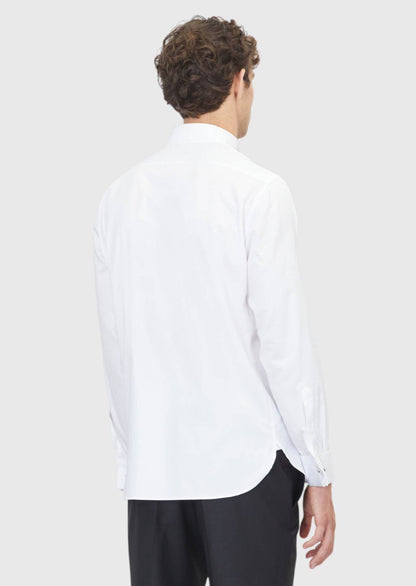 Weiße Tuxedo Hemden mit Doppelmanschette