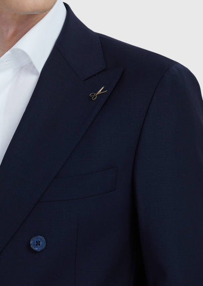 Anzugset aus marineblauem Wollmischgewebe
