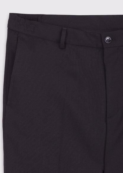 Schwarze, bequeme Hose aus 100 % Wolle