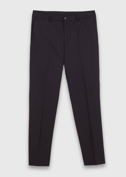 Schwarze, bequeme Hose aus 100 % Wolle