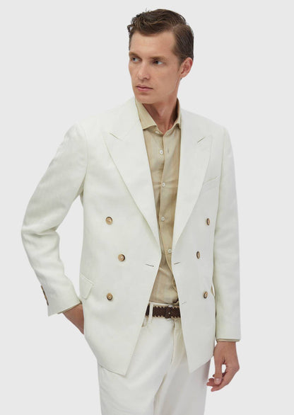 Ekru Zero Slim-Fit Blend Jacke