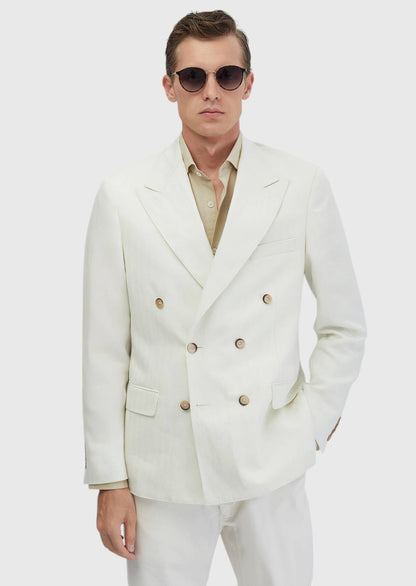Ekru Zero Slim-Fit Blend Jacke
